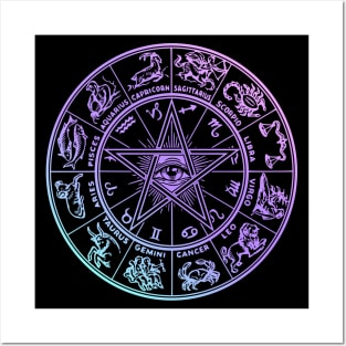 Pastel Pentagram Posters and Art